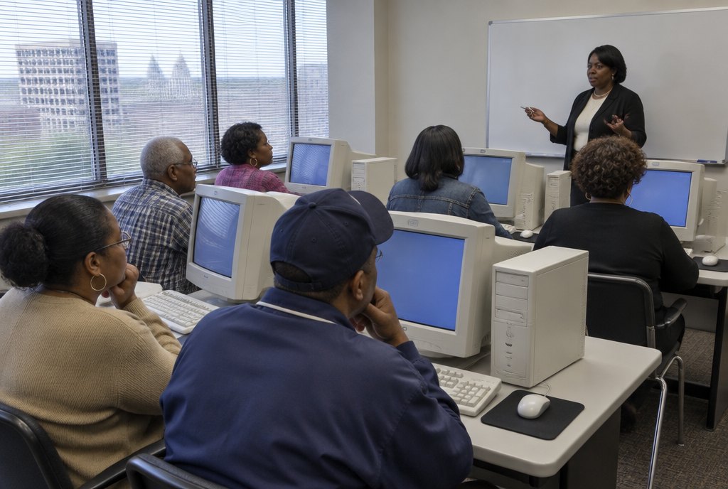 A downtown computer lab